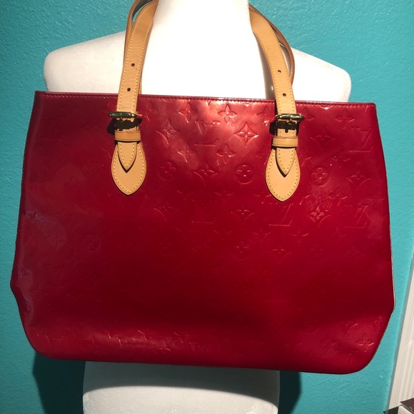 Louis Vuitton Handbags - Authentic Louis Vuitton Red Brea